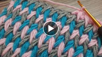 Easy Crochet Baby Vest / Blanket ZigZag Spike Model For Beginners