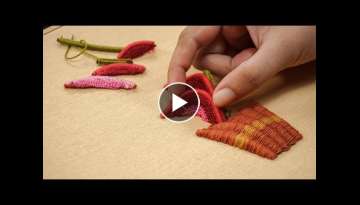 New Puffy Stitch Idea / Amazing Hand Embroidered 3D Art