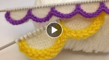 HOW TO KNIT STARTING STITCH OR EDGE WITH TWO NEEDLES
