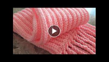 VERY USEFUL GIRLS GIRLS SCARF MODEL How to make / knit patterns