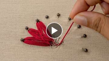 Magical embroidery art / Romantic Flower Design