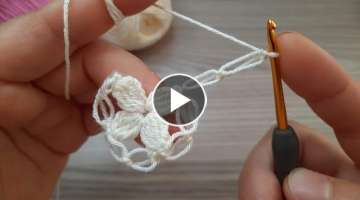 Amazing Crochet Flower Design Beginner Crochet Online Tutorial Very Easy