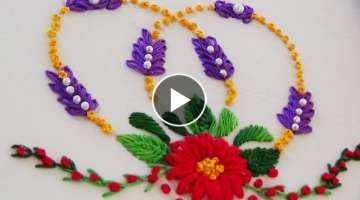 Hand Embroidery - Amazing and Elegant Flower Embroidery
