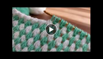 Tunisian work is a very easy and beautiful weaving pattern