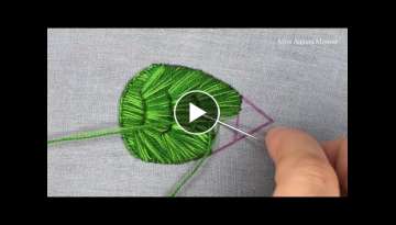 Cute leaf embroidery design / New beautiful leaf embroidery design