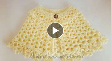 How to make a round crochet poncho?
