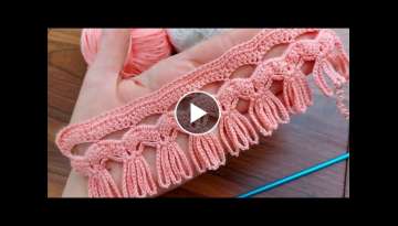 How to crochet knitting / Tığ işi zincirli şahane bir model