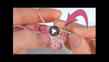 Sweet Crochet Flower Pattern / TUNISIAN CROCHET / 3D CROCHET FLOWERS