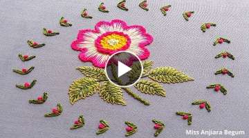 Cute single flower embroidery / casual embroidery / free embroidery designs