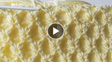 BEAUTIFUL SIMPLE KNITTING PATTERN / Beautiful 2-skewer easy knitting pattern