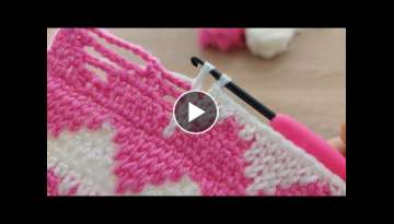Super easy crochet knitting pattern / Very easy and very eye-catching crochet knitting pattern