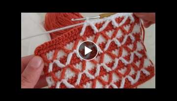 Amazing Easy 3D Crochet Knitting Pattern - Awesome Crochet Vest Blanket Knitting Pattern