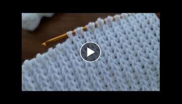 Very Beautiful Easy Tunisian Knitting Pattern Making