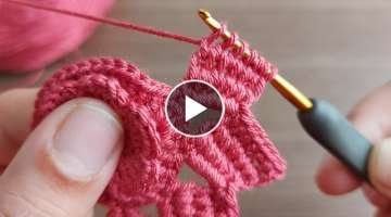 Super Easy Tunisian Knitting / Very easy Tunisian work gorgeous weaving pattern