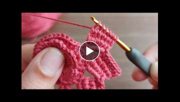 Super Easy Tunisian Knitting / Very easy Tunisian work gorgeous weaving pattern