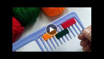 Amazing 2 Beautiful Woolen Flower craft ideas with Hair Comb