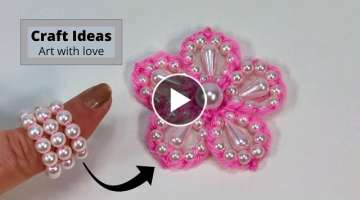 Super Easy Idea of ​​Making Flowers for Wool / Hand Embroidery Design Number / DIY