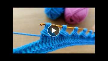 Super Easy Beautiful Tunisian Crochet Knitting