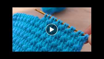 Super easy Tunisian weave / Very easy and very sweet Tunisian weave pattern