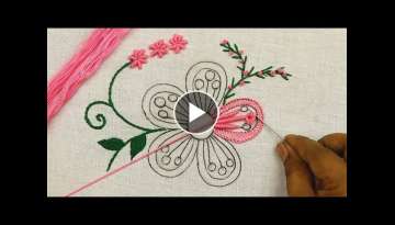 gorgeous hand embroidery tutorial with buttonhole stitch and bullion knots