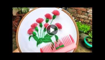 hand embroidery | beautiful flower design