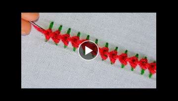 Simple Border line / embroidery tutorial