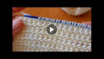 Very Easy Crochet Tunisian Baby Blanket / Vest - Blanket Knitting Pattern