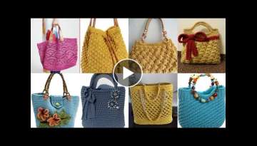 outstanding and beautiful crochet hand bags designs / pattern for girls