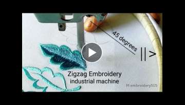 Zigzag Embroidery Design / How to make an industrial zigzag machine / my technique