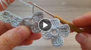 Very beautiful flower crochet pattern with bright yarn / very beautiful crochet fabric