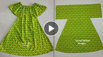 Very Easy Baby Frock Design Cutting And Stitching Easy way