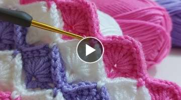 Very easy crochet baby blanket, bag knitting pattern making / trend knitting blanket patterns
