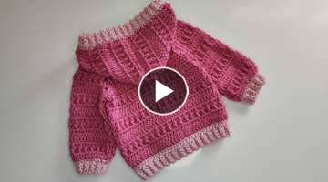Crochet / How to crochet a baby hoodie