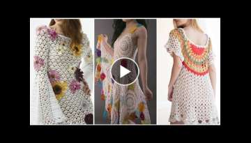 Latest fashion & Beautiful crochet knitted granny square style patchwork Top blouse