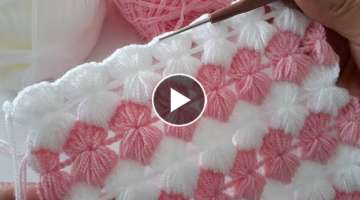 Wonderful crochet fabric that you will like / Crochet easy knitting
