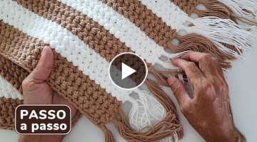 Step by step crochet mat / crochet filet