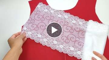 Maybe your teacher didn't teach you these sewing secrets / Sewing Tips and Tricks with lace