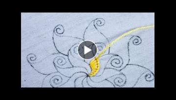 hand embroidery - amazing buttonhole stitch variation gorgeous flower design