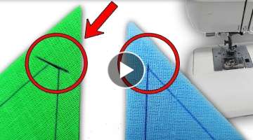 This is the secret to sewing pretty corners - sewing technique for beginners - sewing tricks