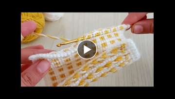 How to Crochet Tunisian Fabric / Tunisian Vest Blanket Pattern Very Easy