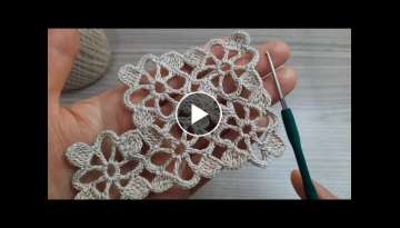 Very Easy Beautiful Flower Crochet Pattern Knitting / Online Tutorial for Beginners Crochet