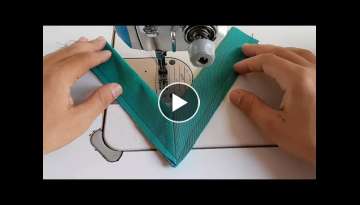 Sewing neck v in5 minutes / DIY Sewing Tips / V-neck sewing technique