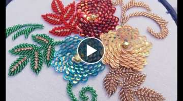 Beads embroidery designs / flowers embroidery with beads