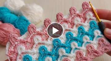 Super Easy Crochet Knitting / Those who see this weaving pattern are amazed