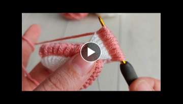 very easy headband / crocheted
