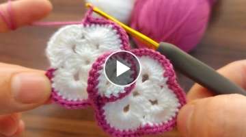 Süper easy. how to crochet motif patterns / Tığ işi çok kolay örgü motif modeli