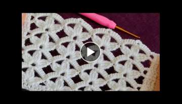 Very easy to make knitted vest blanket model / Crochet baby blanket for knitting