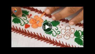 Hand Embroidery Border Design | Border Design For Dress