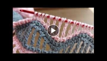Super Easy Tunisian Knitting / Çift Taraflı Tunus İşi Örgü Modeli