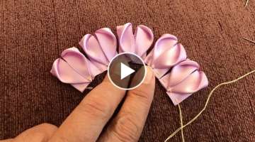 DIY Flower / Ribbon Flower / Flower for Embroidery